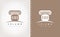 Real Estate Logo Design Vector Column