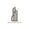 Real estate logo icon template minimalist design building hotel symbols vector illustration