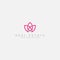 Real Estate Lotus and feminine logo designs line lotus