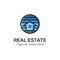 Real estate, luxurious home. Vector logo template