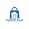 Real estate property sale modern professional logo, Property sale web logo