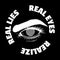 Real eyes realize real lies. Vector typography slogan