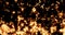 Real, fire flames pattern texture burn on black background, dangerous flame