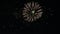 Real Firework close up on Deep Black Background Sky on Fireworks festival from river bank , Independence day and new