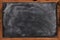 Real grunge blank blackboard