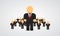 The Real Leader - Business Man in crowd. Vector illustration