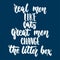 Real men like cats, great men change the litter box - hand drawn lettering phrase for animal lovers on the dark blue