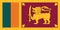 Real size Sri Lanka flag vector illustration. Rectangular Sri Lankan flag graphic is a symbol of freedom, patriotism and