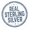 Real sterling silver sign or stamp