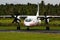 Real Tonga airplane arriving at Lupepau\'u International airport