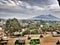 Realignment of the green line of the wild building with views of Mount Salak, Bogor, Indonesia