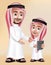 Realistic 3D Arab Teacher Man Character Teaching Boy