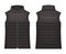 Realistic or 3d black vest jacket with zap