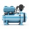 Realistic 3d Blue Air Compressor On White Background