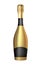 Realistic 3D champagne Golden Bottle Icon. Vector Illustration EPS10