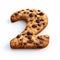 Realistic 3d Cookie Number 2 With Outlandish Energy