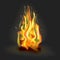 Realistic 3d Detailed Burning Fire Flame. Vector