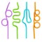 Realistic 3d Detailed Color Drinking Straws Set. Vector