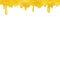 Realistic 3d Detailed Sweet Honey Frame Dripping Yellow Syrup. Vector
