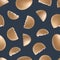 Realistic 3d Detailed Various Closeup Shell Eggs Seamless Pattern Background. Vector