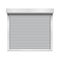 Realistic 3d Detailed White Closed Shutter Door. Vector