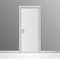 Realistic 3d Detailed White Modern Door. Vector