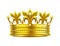 Realistic or 3d golden crown for king or queen