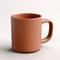 Realistic 3d Model Of Brown Mug With Square Handle