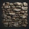 Realistic 3d Model Of Medieval Stacked Stone Wall