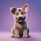 Realistic 3d Render Of Cute Lavender Baby German Shepherd