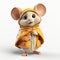 Realistic 3d Render Of Mouse In Raincoat - Warmcore Animation