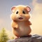 Realistic 3d Rendered Hamster Clipart With Photorealistic Details