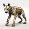 Realistic 3d Robot Hyena Sculpture With Symbolic Animal Imagery