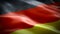 Realistic 3d seamless looping Germany flag waving in the wind.