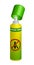 Realistic 3d spray bottle insect repellent. Fighting dangerous parasites. Isolated black white vector