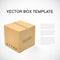 Realistic 3D Vector Cube Cargo Shipping Device Box Icon