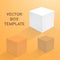 Realistic 3D Vector Cube Cargo Shipping Device Box Icon