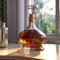 Realistic 3d Wine Decanter Rendering With Warm Tones