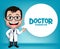 Realistic 3D Young Friendly Professional Doctor Medical Character