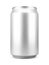 Realistic aluminum soft drink or beer can