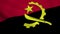 Realistic Angola flag
