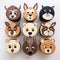 Realistic Animal Face Cupcakes With Kangaroo Theme