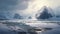 Realistic Arctic Snow Scenery: Hyper-detailed Island Adventure