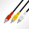 Realistic audio SVHS cable vector illustration.
