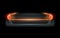 Realistic automotive auto car led glowing intellectual laser matrix xenon headlights front back rear lights bars vector