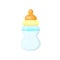 Realistic baby bottle with milk vector design element