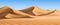 Realistic background of sand dunes. Desert landscape