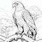 Realistic Bald Eagle Coloring Page For Toddlers