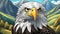 Realistic Bald Eagle Coloring Page For Toddlers