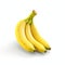 Realistic Banana On White Background - Vray Tracing